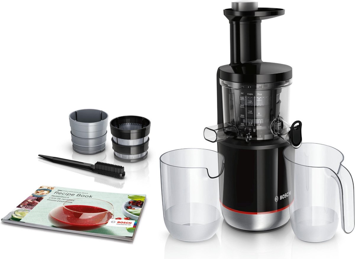 Bosch Haushalt Långsam juicepress DE-MESM731M 150 W Svart, Silver (matt)