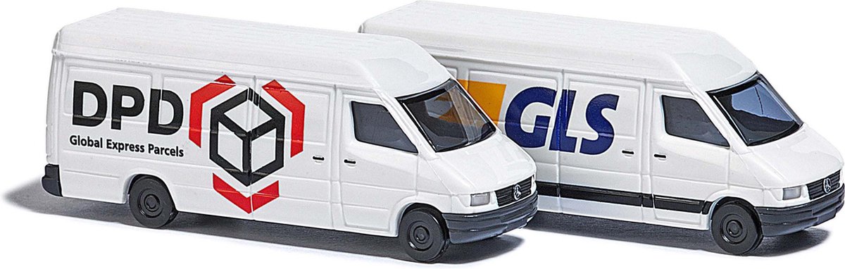 Busch 8308 N Byggmodell Lastbil Mercedes Benz Sprinter pakettjänst