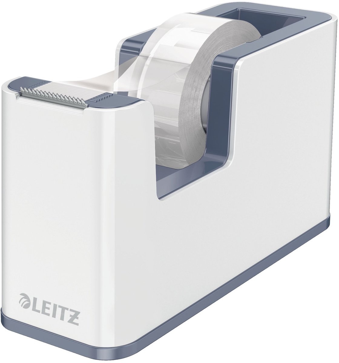 Leitz Tejpdispenser WOW Duo Colour Vit, Grå Rullbredd (max.): 19 mm Rullängd (max.) 33 m