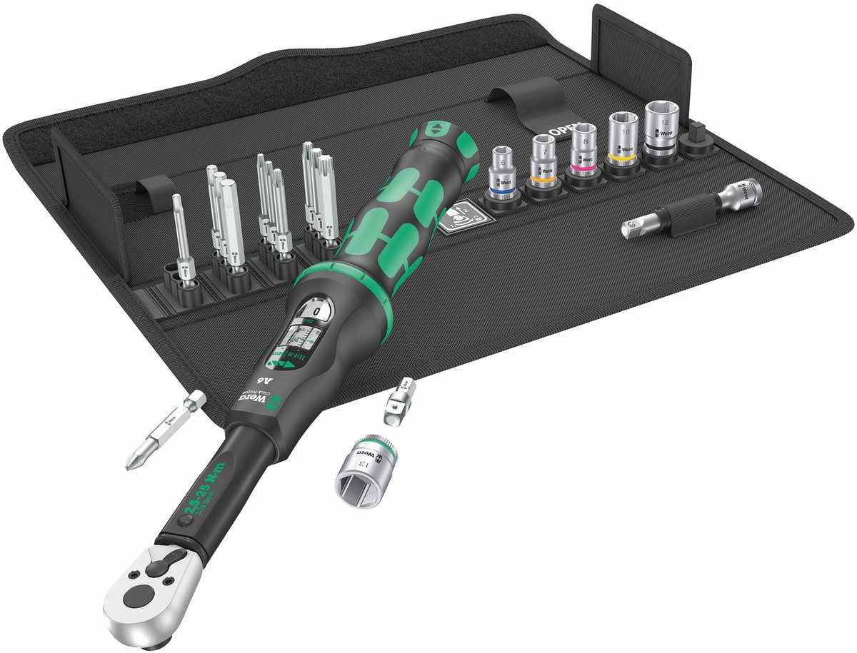 Wera Click-Torque A 6 Set 1 05130110001 Momentnyckel Med spärrhandtag 1/4 (6.3 mm) 2.5 - 25 Nm