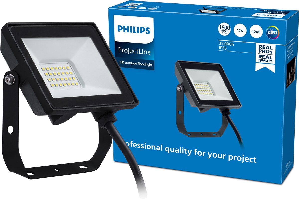 Philips LED ProjectLine 8719514954502 LED Strålkastare 20 W Ljusfärg: Naturvit