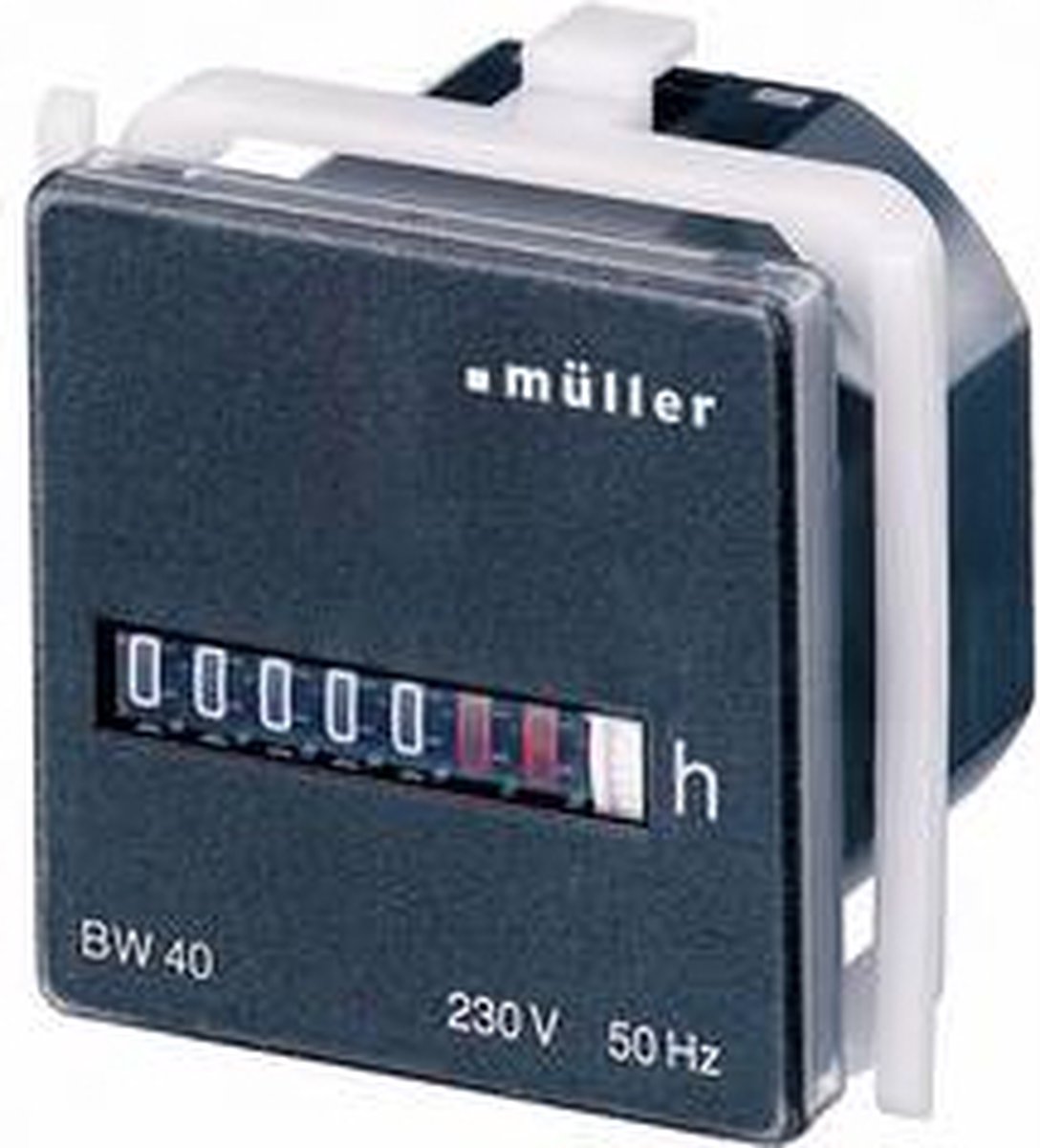 Müller BW 40.18 24V 50Hz Drifttidsmätare Rullräkneverk