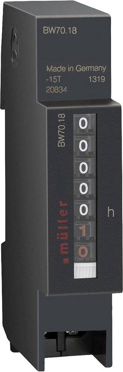 Müller BW 70.18 24V 50Hz Drifttidsmätare Rullräkneverk
