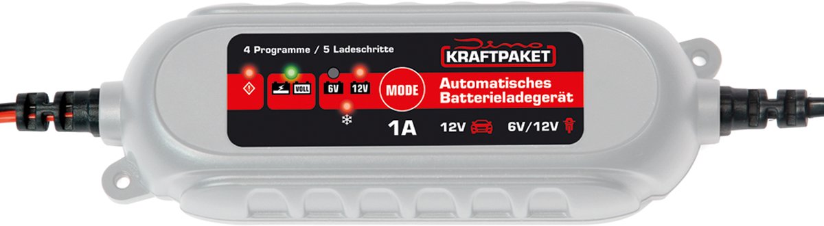 Dino KRAFTPAKET 136315 Bilbatteriladdare 12 V, 6 V 1 A 1 A