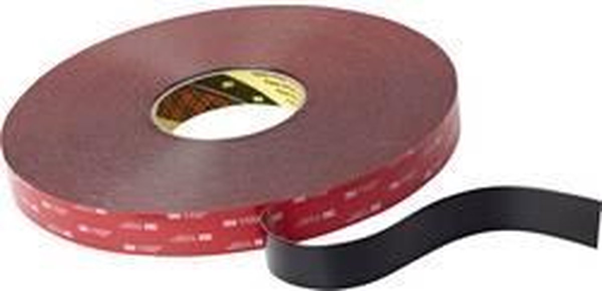 3M 5925F/1933 Dubbelsidiga tejp Svart (L x B) 33 m x 19 mm 1 st