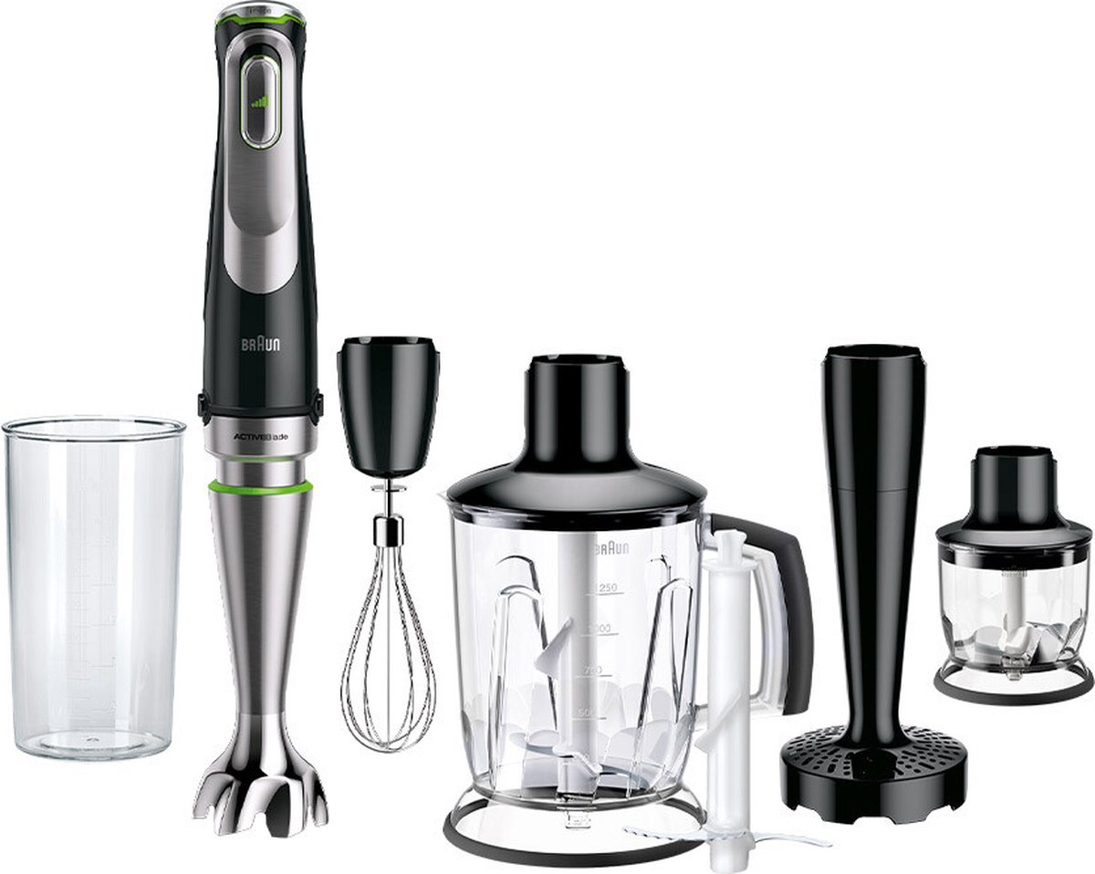 Braun MQ 9147X Stavmixer 1200 W Svart, Rostfritt stål