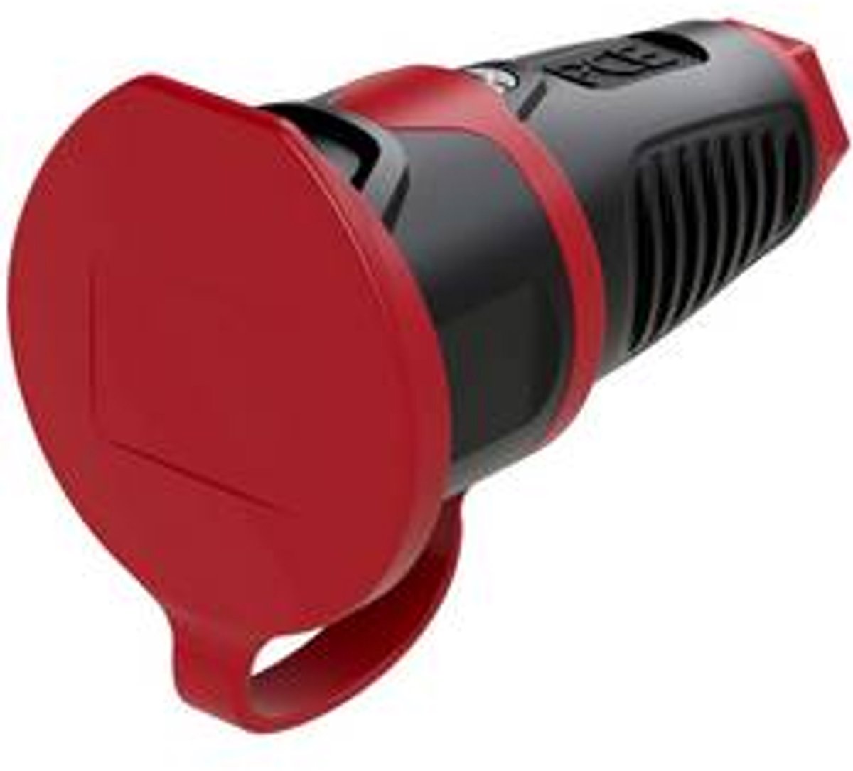PCE 2411-src Skarvuttag Gummi, Plast 230 V Svart, Röd IP54