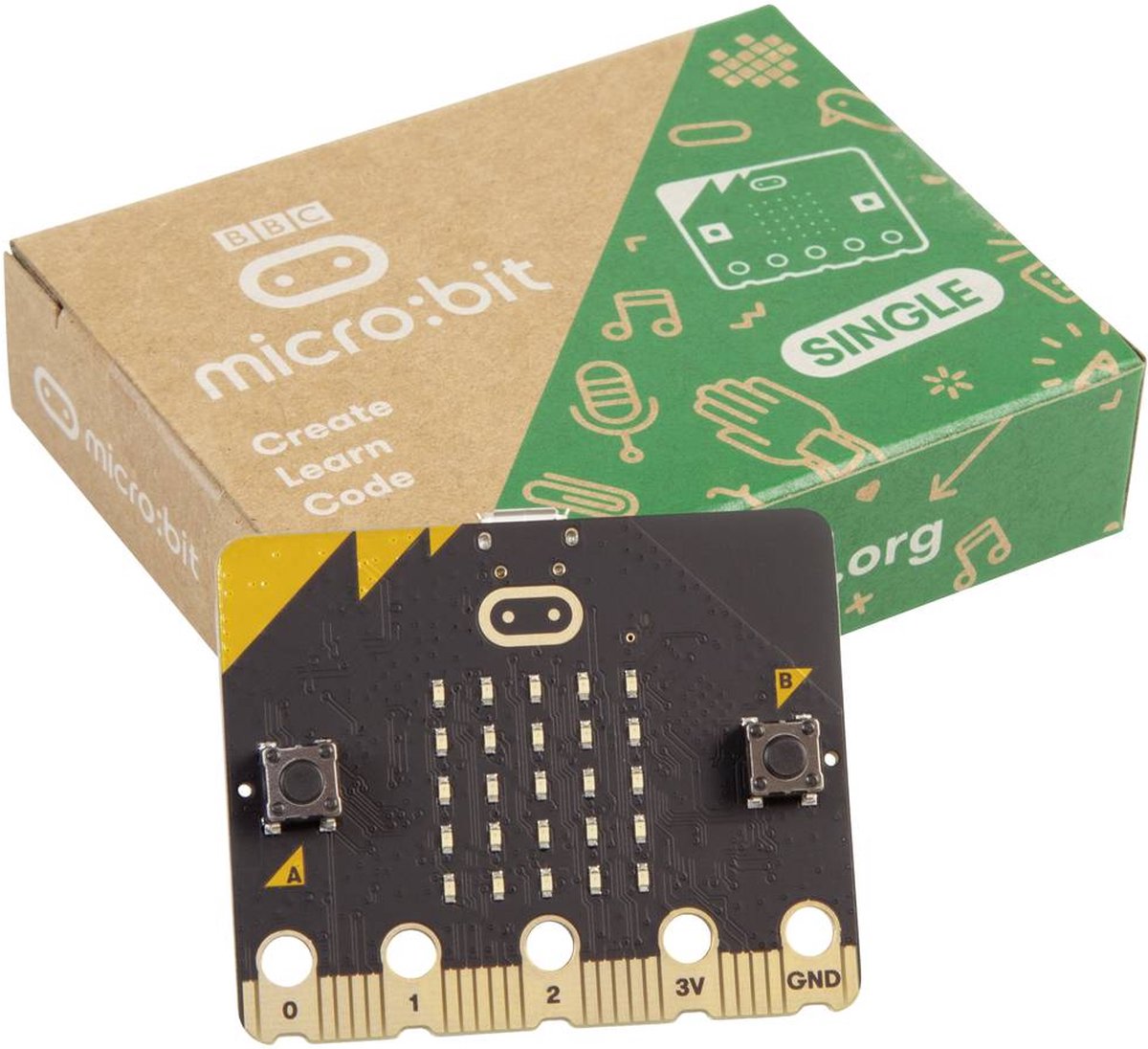 BBC micro:bit MICROBIT2BULKBOXED Kort micro:bit V2.21 Single