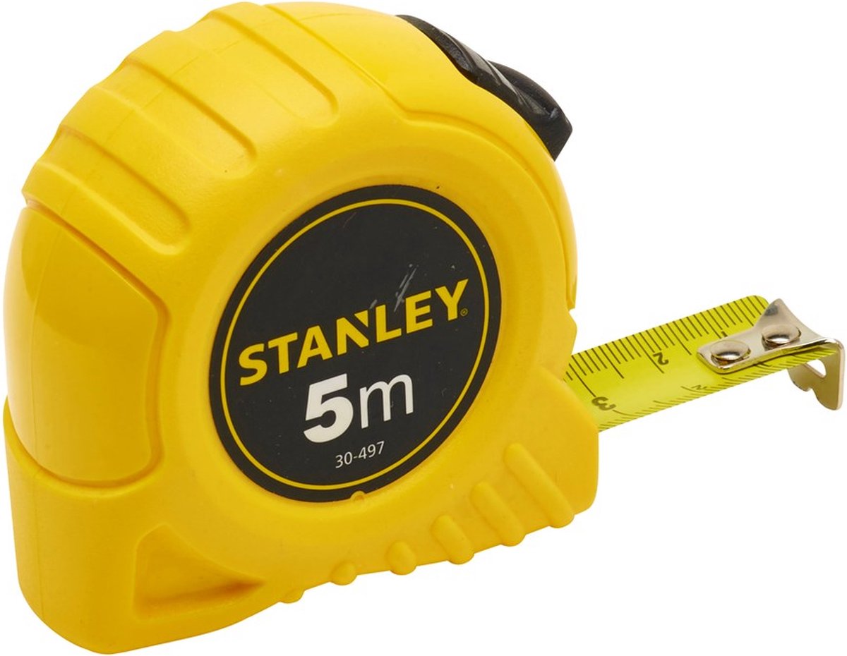 STANLEY Rollbandmass 5m/19,0mm gelb Kunststoffgehäuse 1-30-497 Måttband 5 m