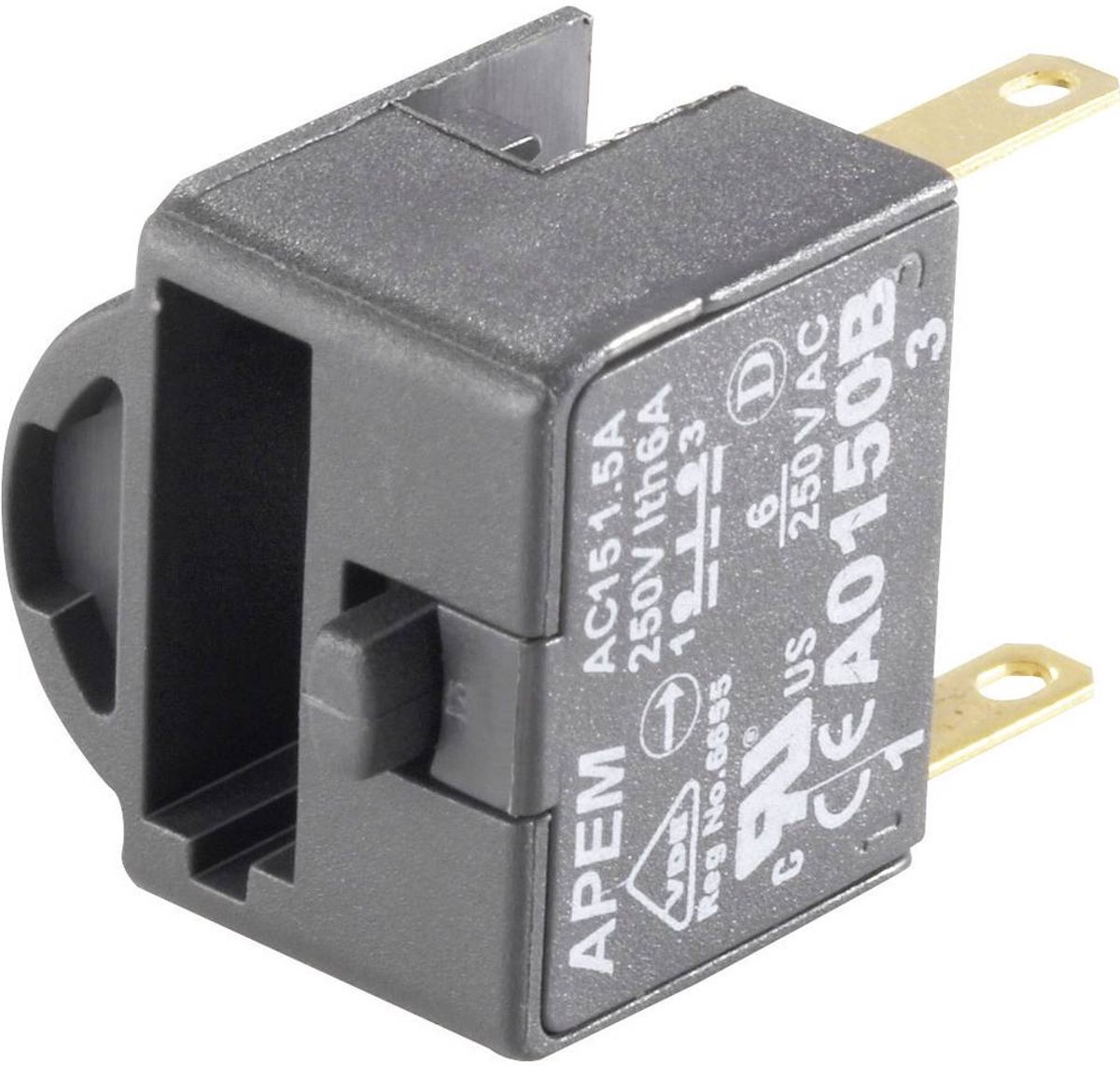 APEM A0152B Kontaktelement 2 switch låsande, momentan 250 V/AC 1 st