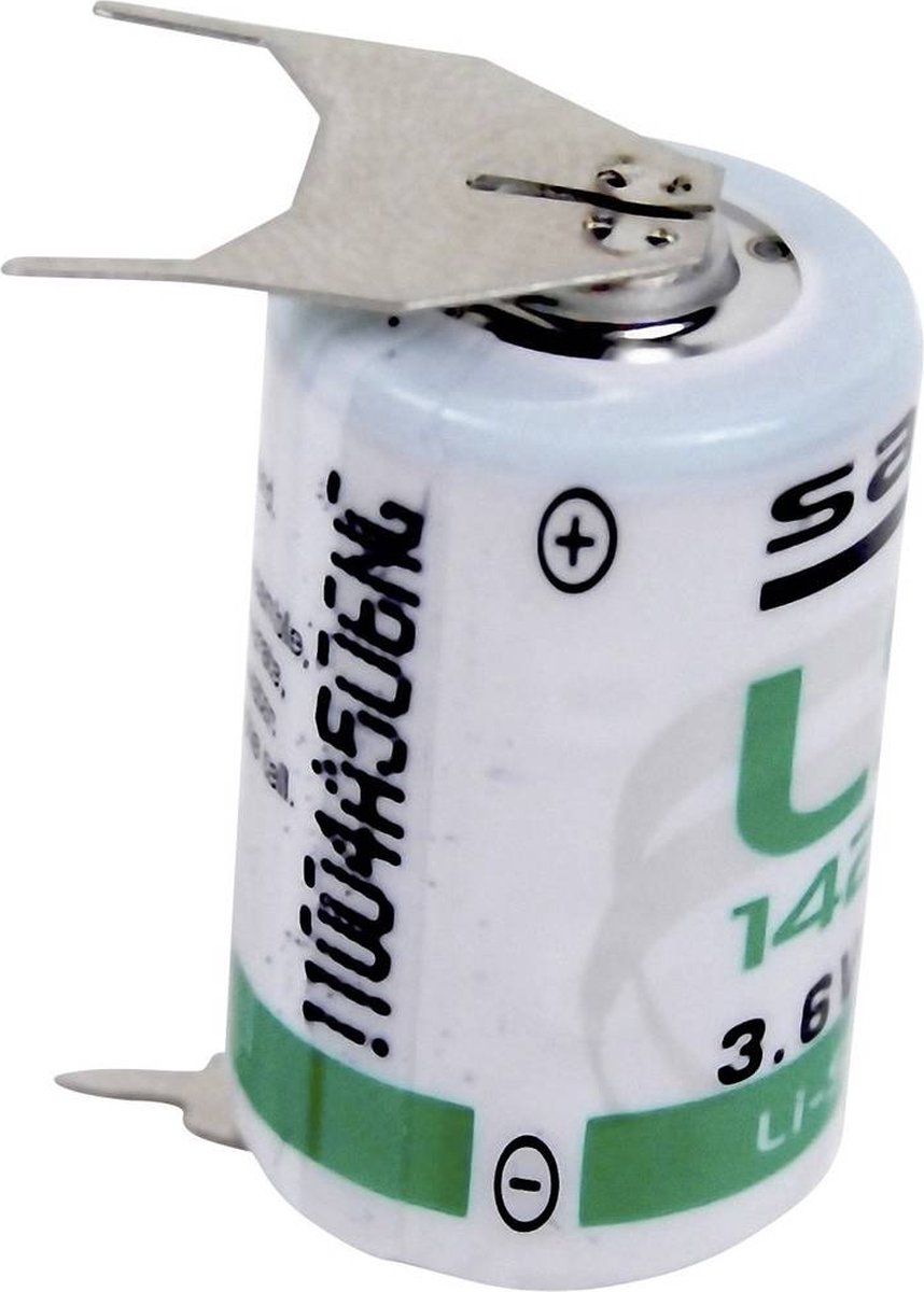 Saft LS 14250 3PF Specialbatteri 1/2 AA U-lödstift Litium 3.6 V 1200 mAh 1 st