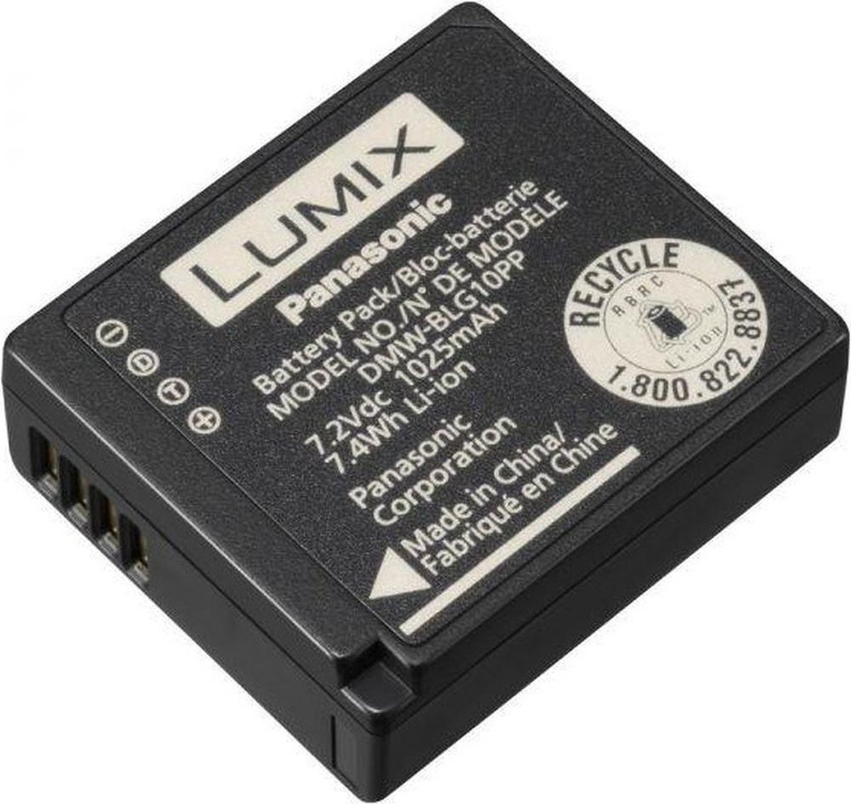 Kamerabatteri Panasonic DMW-BLG10E 7.2 V 1025 mAh DMW-BLG10E