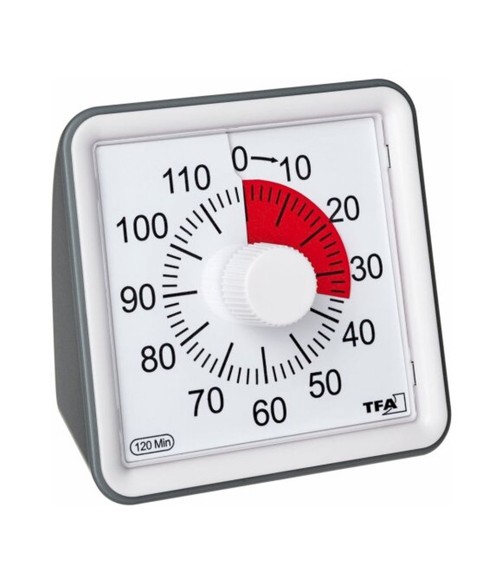 TFA Dostmann Timer VISUAL Timer Vit analog