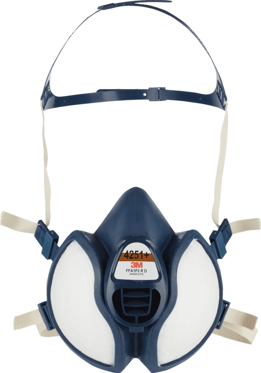 3M 4251+ Andningsskydd halvmask FFA1P2 R D EN 405 DIN 405