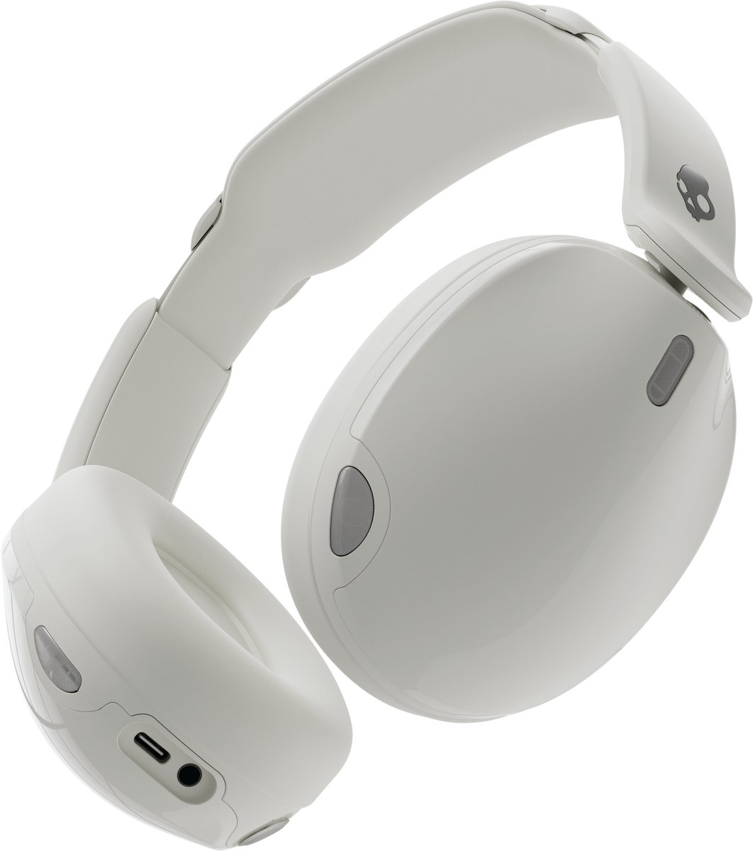 Skullcandy HESH 540 ANC WIRELESS OVER EAR Over Ear hörlurar Bluetooth Virtual Surround Vit Brusreducering Surround-sound Mobiltelefon