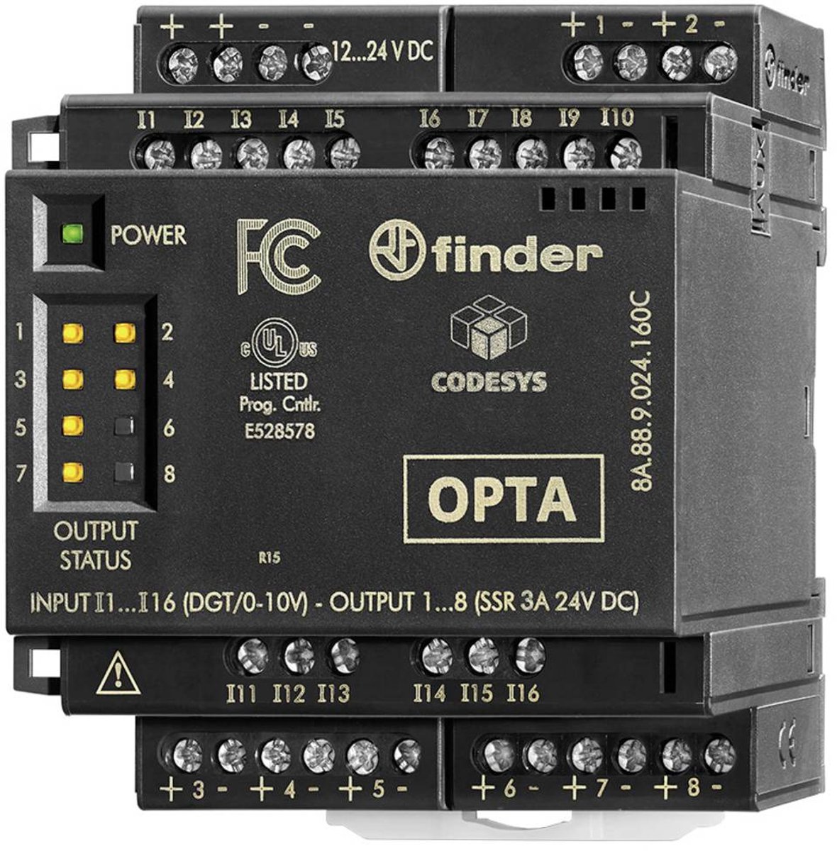 Finder 8A.58.9.024.160C EMR (Elektromechanisches Relais) Erweiterungsmodul I/O-modul