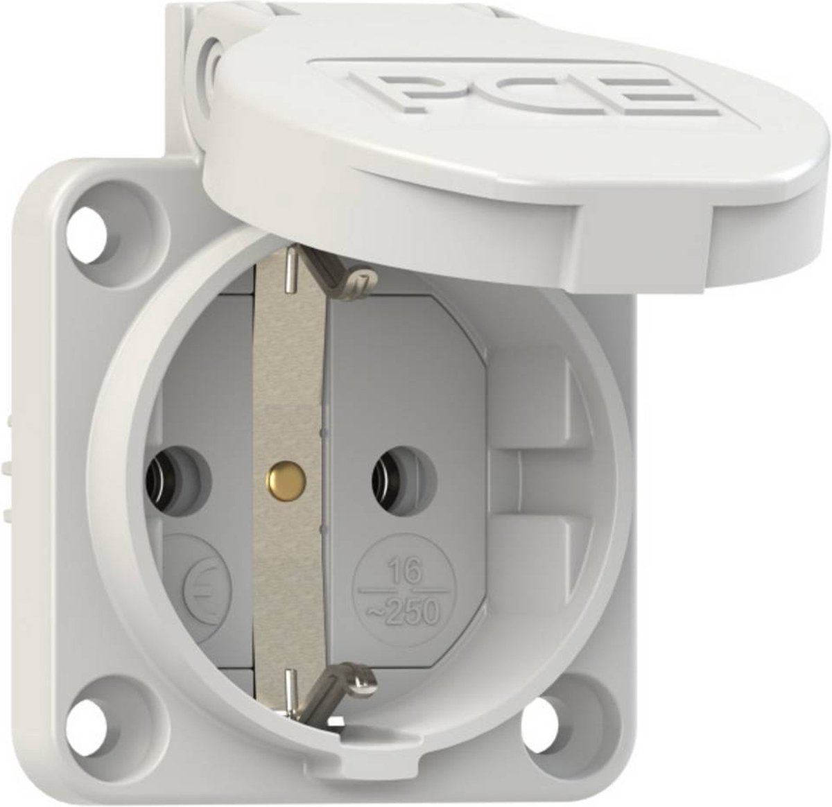 SIROX 601.450.03 Maskin eluttag IP54 Grå