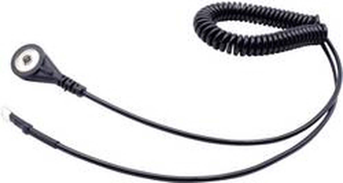 Quadrios ESD-jordningskabel 1.80 m Tryckknapp 4 mm, Ringkabelskoanslutning