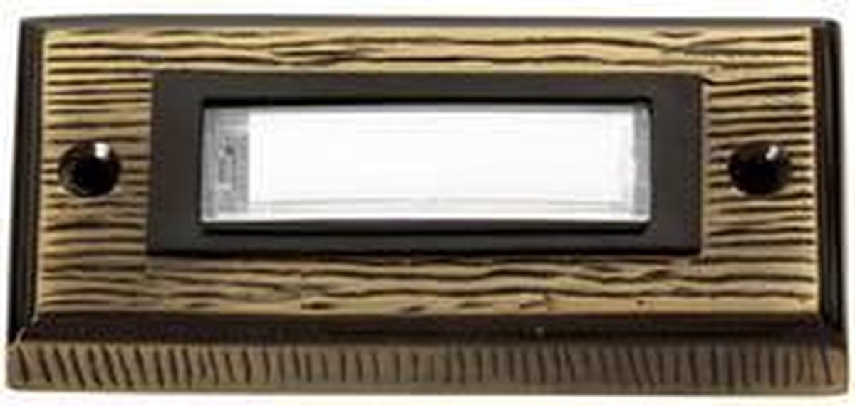 Heidemann 70301 Klockplatta med namnskylt 1x Brons 24 V/1 A