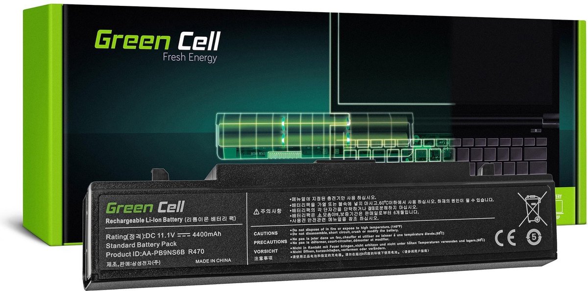 Green Cell Laptop batteri 11.1 V 4400 mAh Samsung
