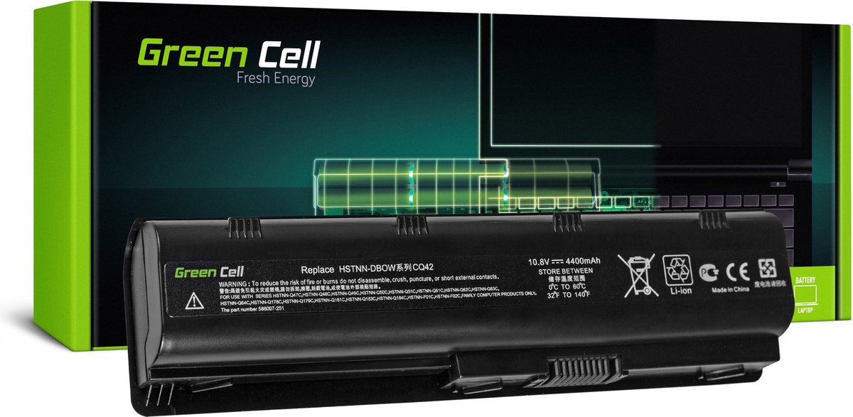 Green Cell Laptop batteri 10.8 V 4400 mAh HP