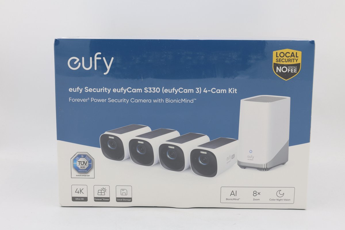 Kit de 4 caméras eufyCam S330 (eufyCam 3)+HomeBase 3 Blanc