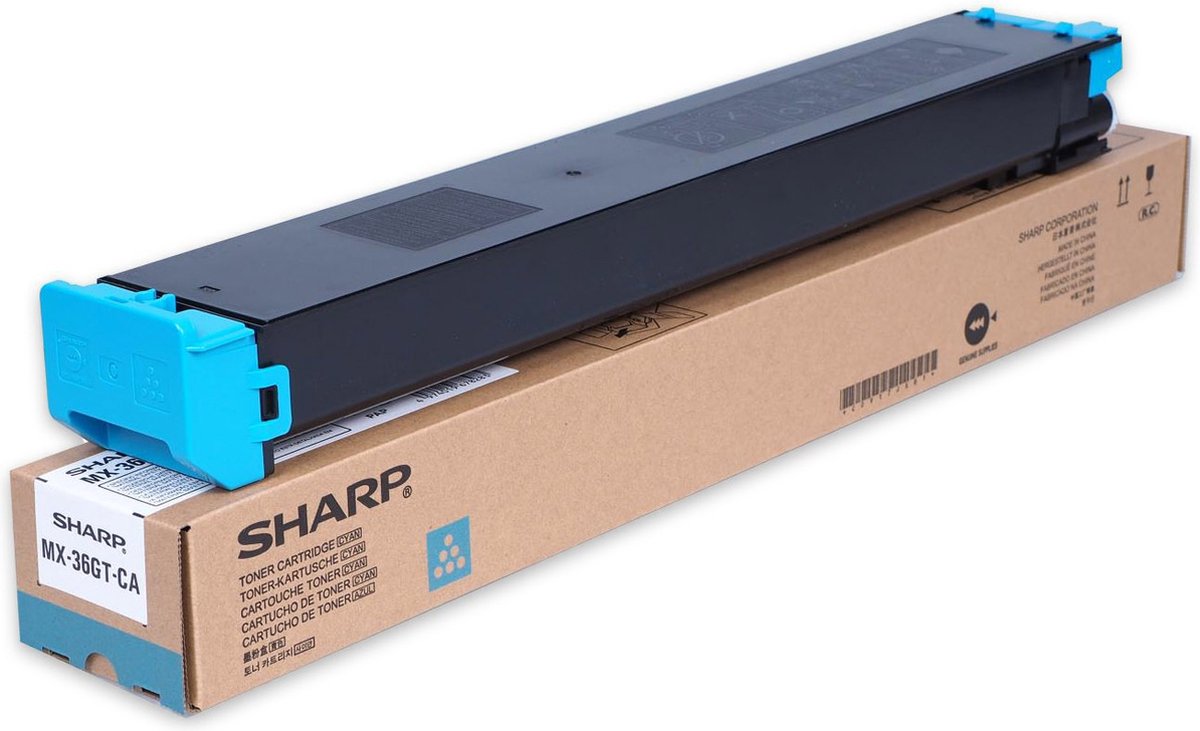 Sharp MX-36GTCA Toner cyan. 15K pages ISO/IEC 19752 for Sharp MX 2610