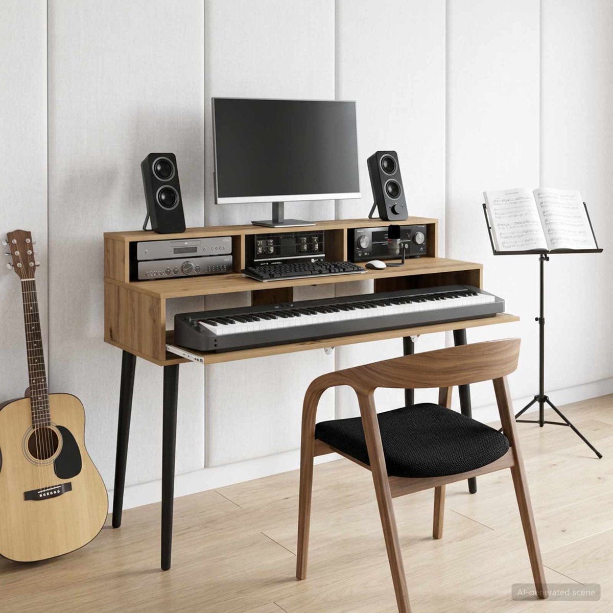 Studio Schreibtisch Artisan Eiche 110 x 42,5 x 36 cm Holzmaterial