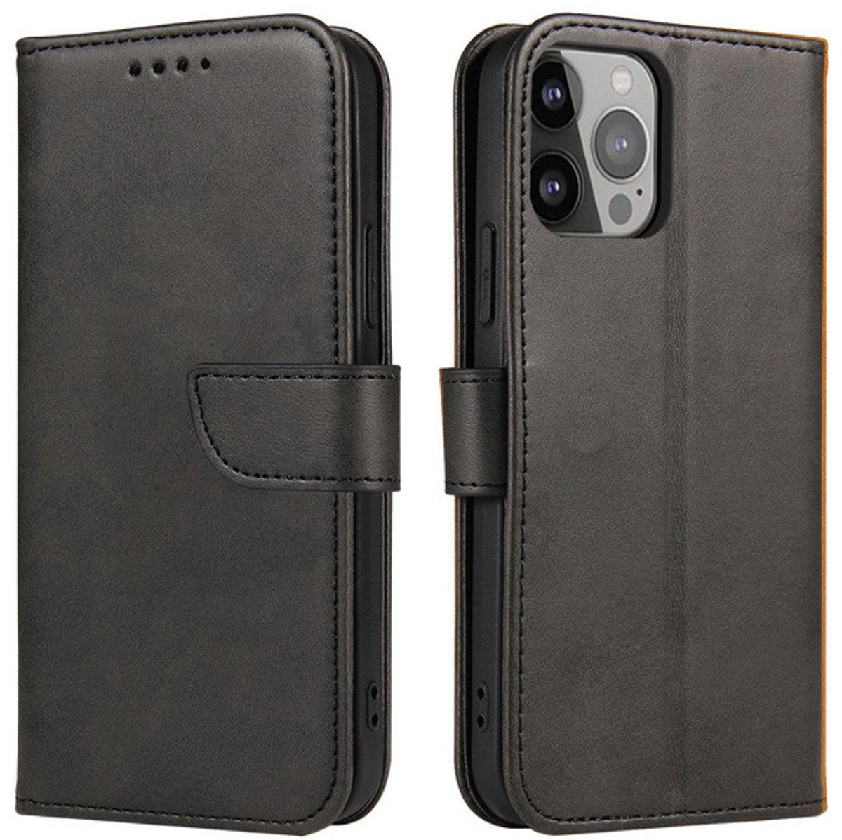Hurtel Magnet Case for Vivo V25 flip Cover Wallet Stand Black