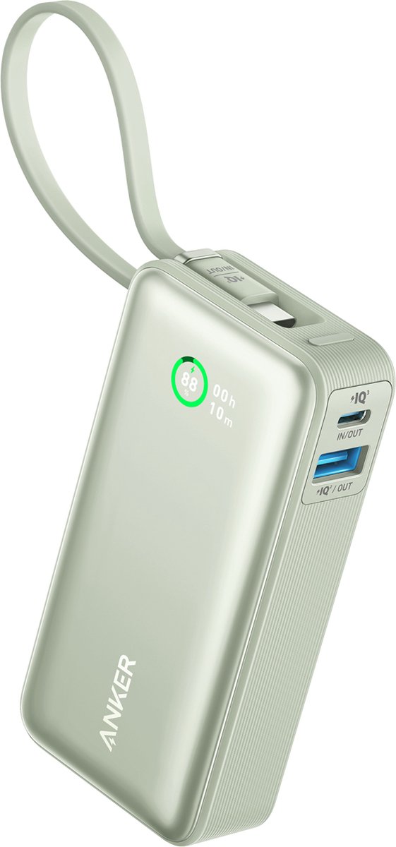 Anker Nano powerbank 30 W 10000 mAh Grön