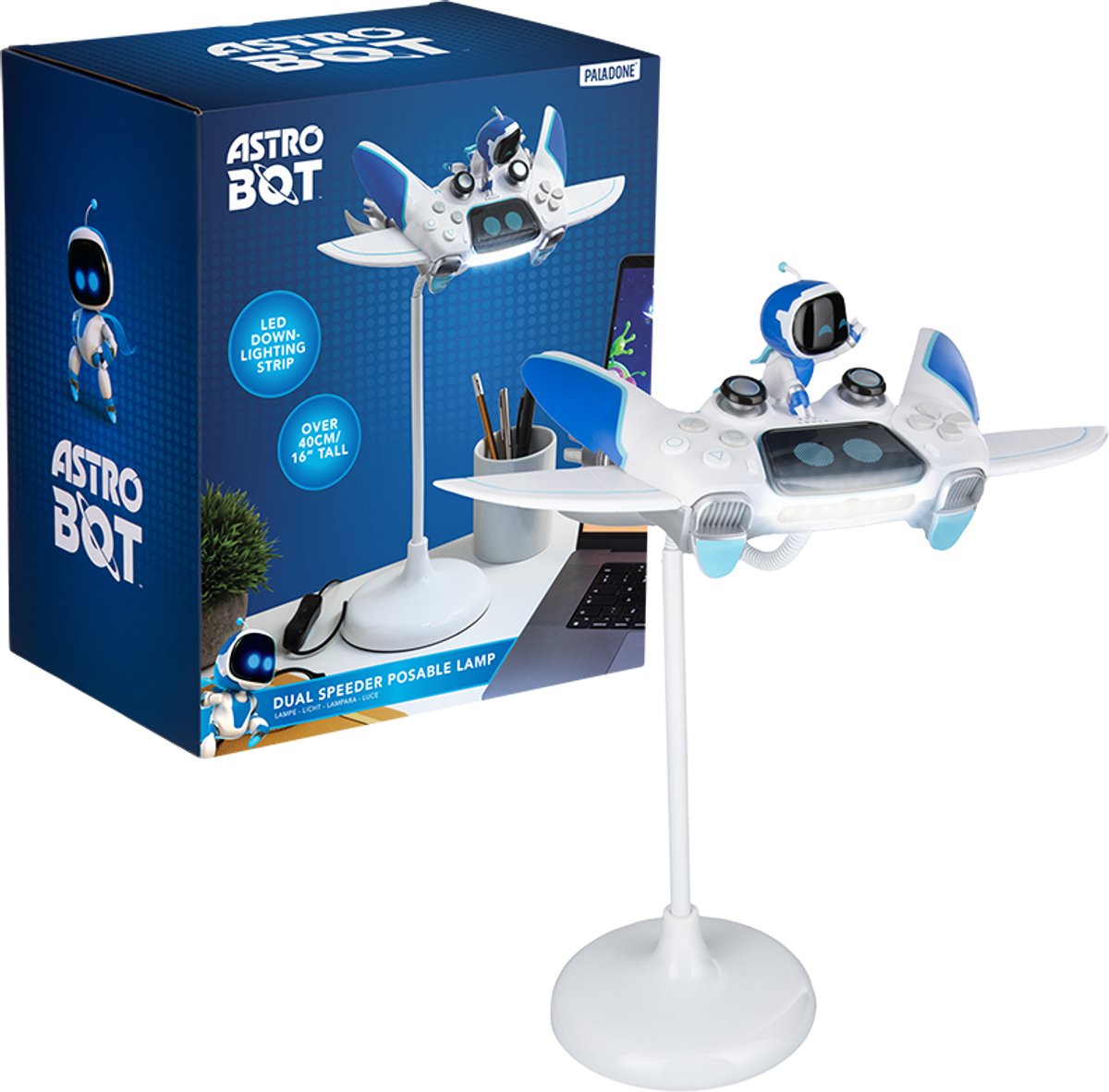 Astro Bot Speeder Posable Desk Light 40cm LED USB