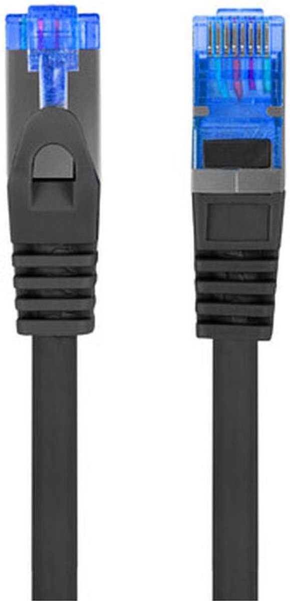 Lanberg patch cable - 15 m - black RAL 9004 - Svart - 15m