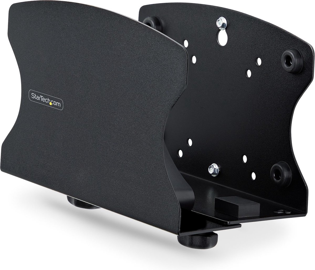 StarTech.com PC Wall Mount Bracket For Desktop Computers Up To 40lb Toolless Width Adjustment 1.9-7.8in (50-200mm) Heavy-Duty Steel CPU Tower/Case Shelf/Holder