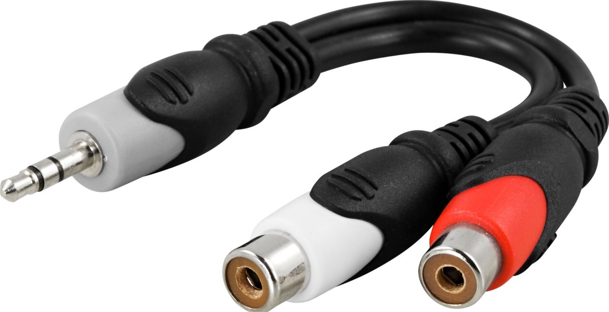 Deltaco Adapter 3,5mm 2 X Rca