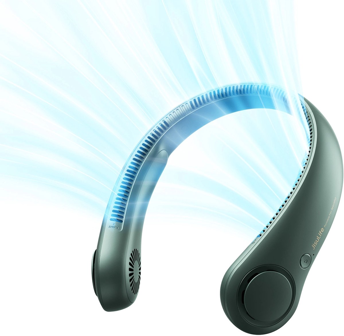 Jisulife Neck Fan 3 4000mAh Portable Neck Fan - Green