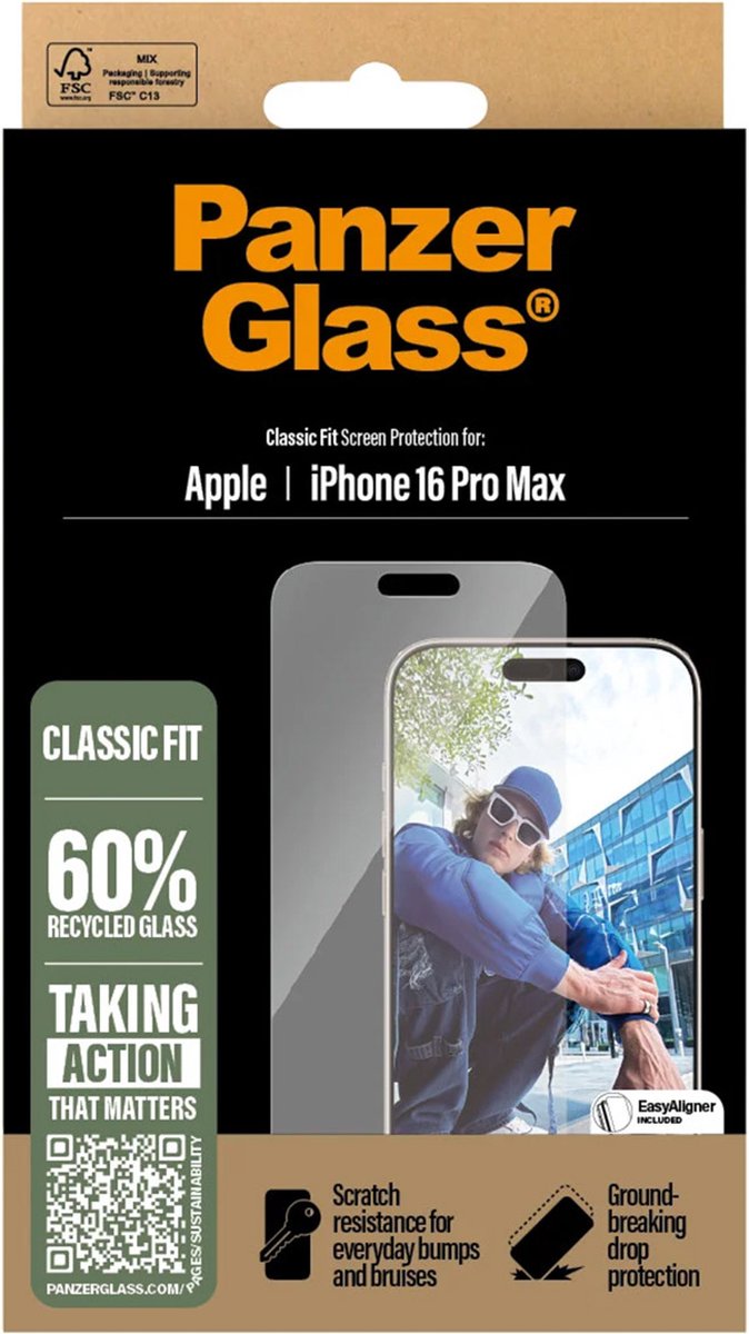 PanzerGlass iPhone 16 Pro Max skärmskydd