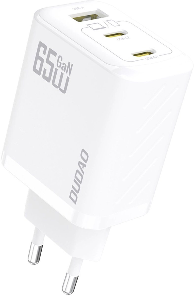 Dudao A29 65W GaN Wall Charger 2 x USB-C + 1 x USB-A - White