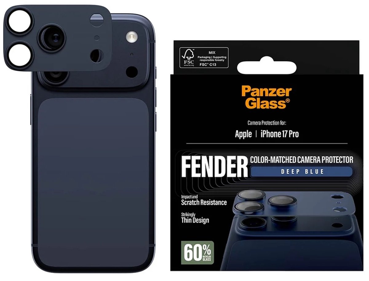 PanzerGlass Fender Camera Protector Deep Blue iPhone 17 Pro
