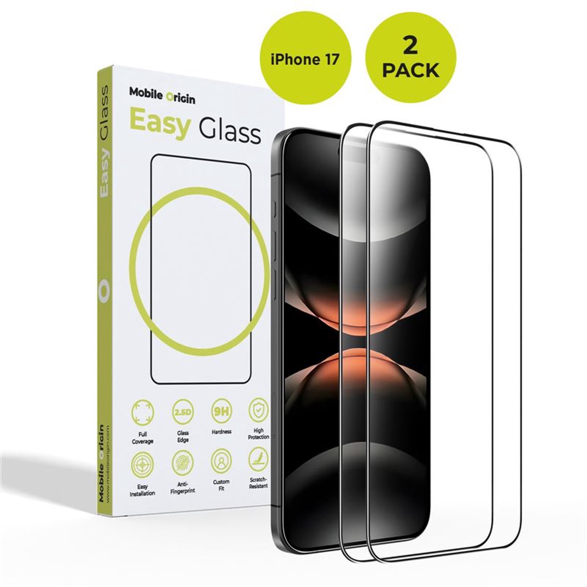 Mobile Origin EasyGlass iPhone 17 - 2 pack