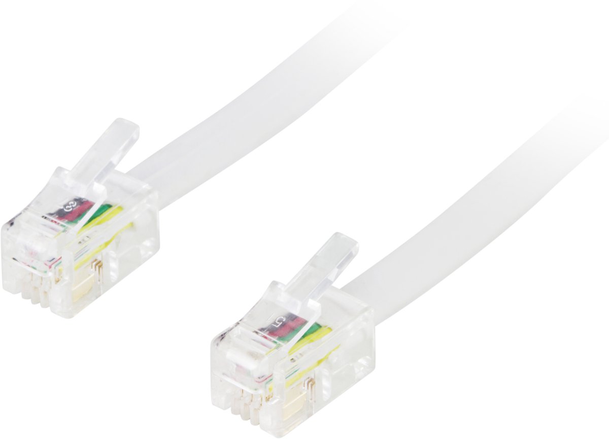 Deltaco Modular Cable 4p4c (rj9/rj10/rj22) 10m Rj-10 Rj-10
