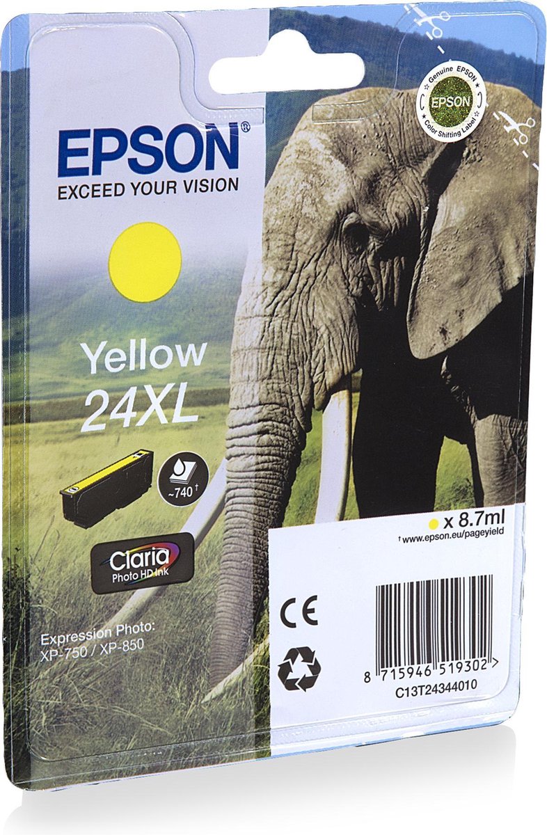 Epson T2434 Bläckpatron XL Gul