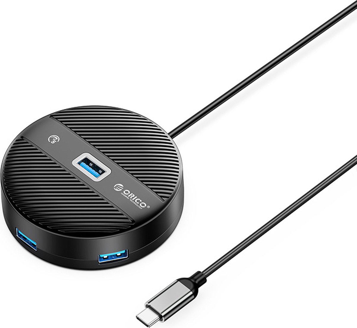 ORICO YS1-C2 4-port USB hub 1x USB-A 3.0 3x USB-A 2.0 0.3 m - black USB Hub - USB 3.0 - 4 porte - Svart