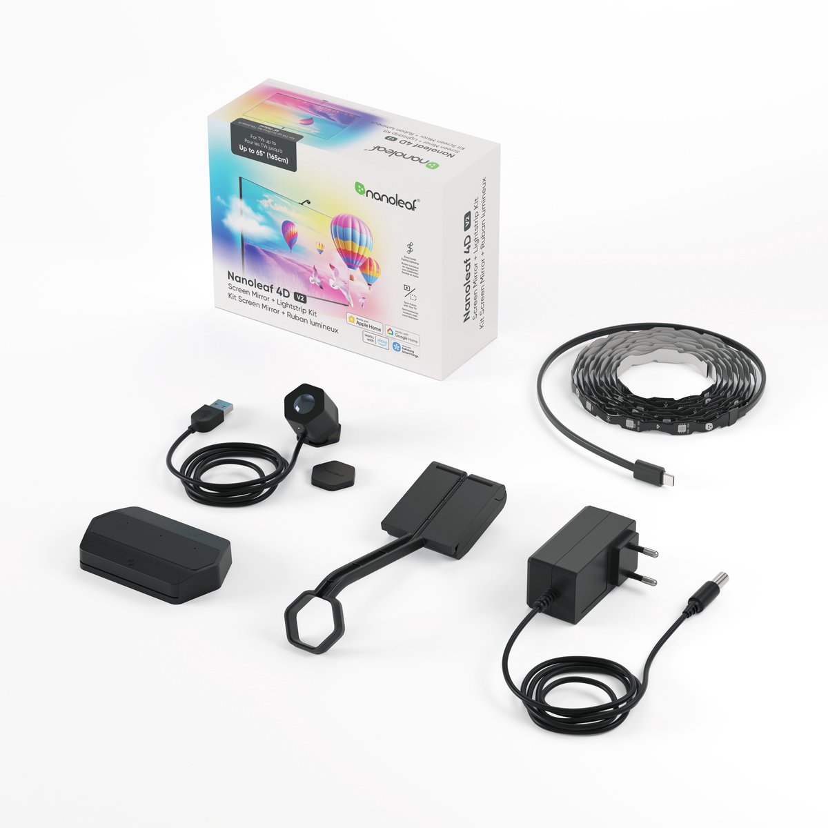 Nanoleaf 4D V2 Screen Mirror Camera + Lightstrip Kit (TVs Up to 65″)