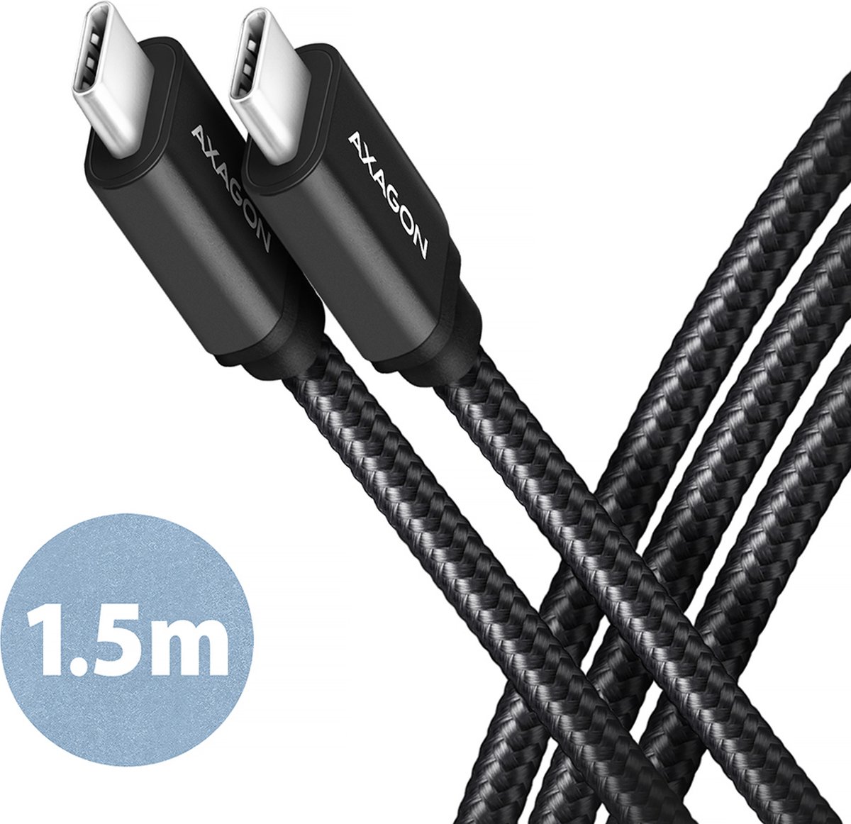 AXAGON BUCM3-CM15AB - USB-C-kabel - 24 pin USB-C till 24 pin USB-C