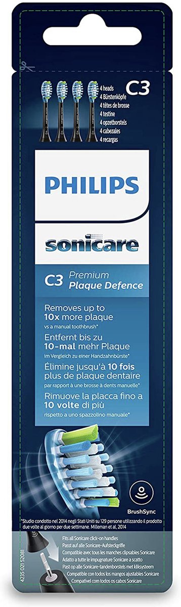 Philips Borsthuvuden Sonicare C3 Premium Plaque Defence HX9044/33