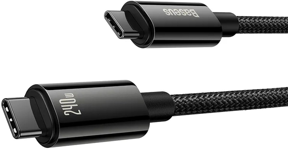 Baseus USB-C to USB-C cable Tungsten Gold 240W 3m
