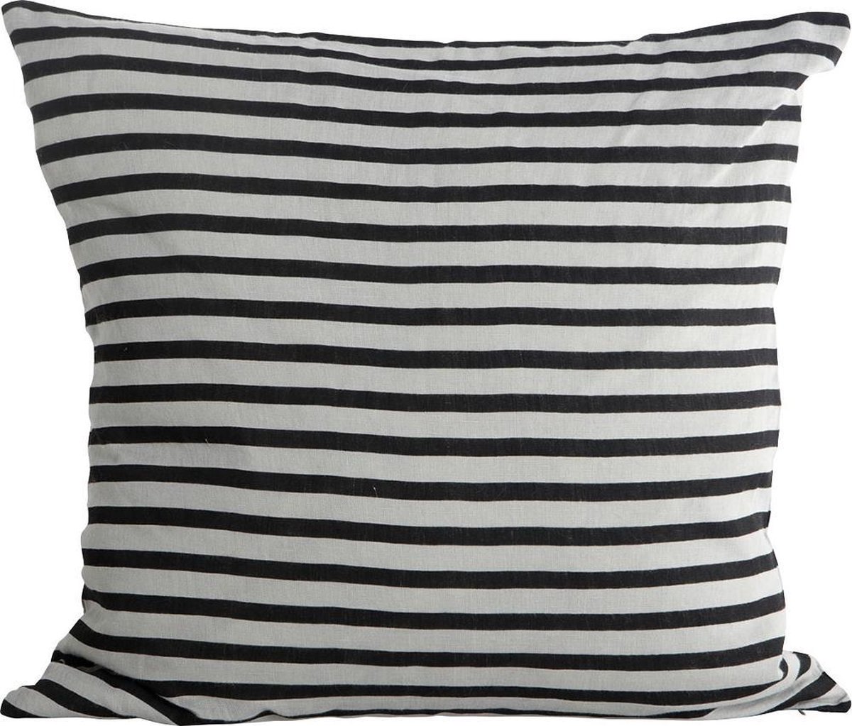 House Doctor Funda de cojín Stripes House Doctor negro-gris