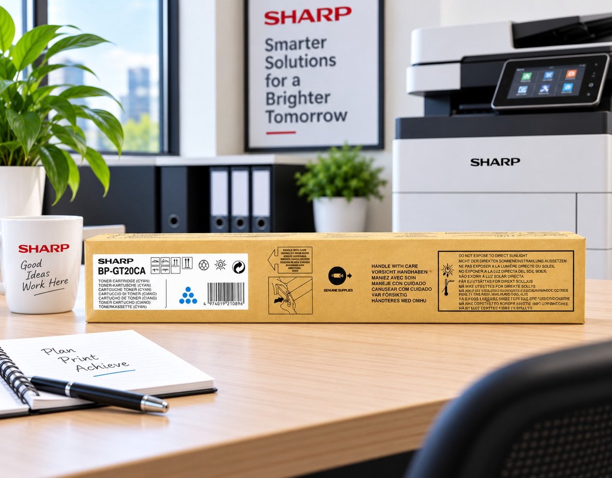 Sharp BP-GT20CA - cyan - original - toner cartridge
