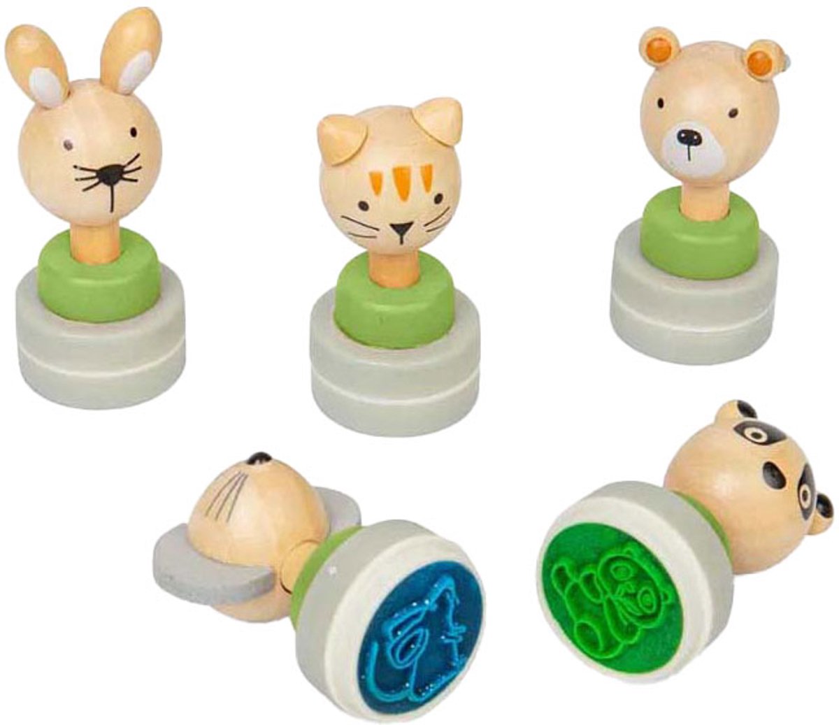 Bigjigs Wooden Stamps 5pcs.