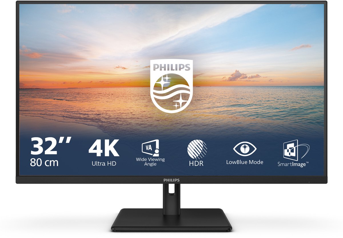 32" Philips 32E1N1800LA - 3840x2160 (4K) - 60Hz - VA